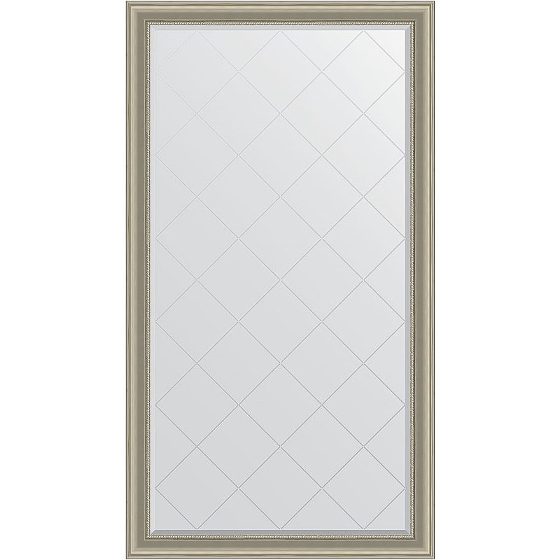Зеркало Evoform Exclusive-G Floor 201х111 BY 6360 с гравировкой в багетной раме - Хамелеон 88 мм